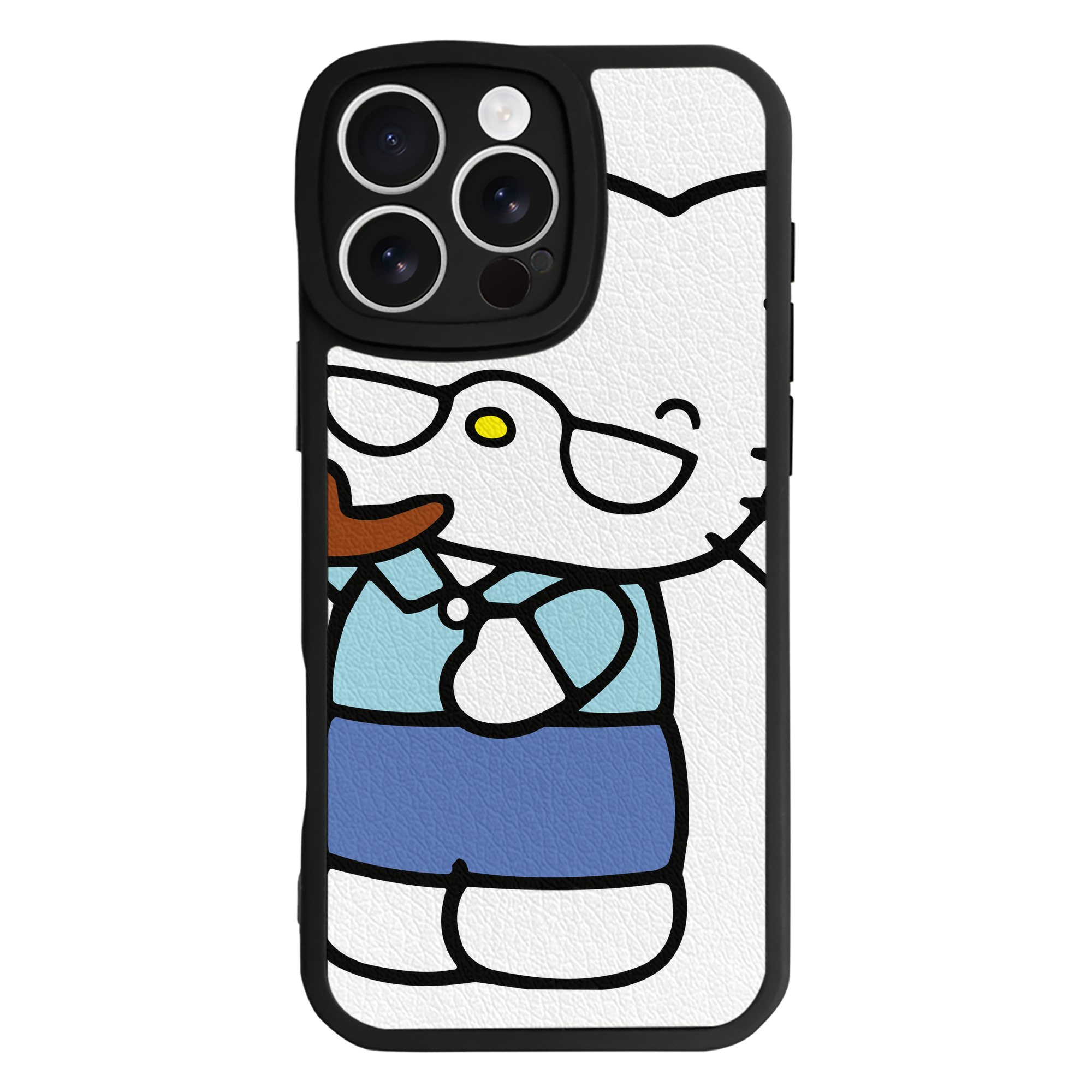 （画像用） Hello Kitty ハローキティ 【iPhone 16シリーズ対応】シリコンスマホケース（レザー調） 材質：シリコン